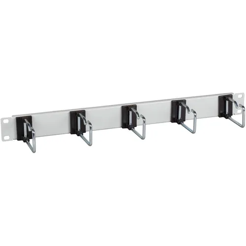 BOX 699980.1 - 19'' 1HE Kabelführungspanel - Zubehör Schaltschrankgehäuse mit stabilen, drehbaren Metallbügeln für optimale Kabelführung in der 19'' Ebene. Ideal für eine ordentliche und übersichtliche Installation.