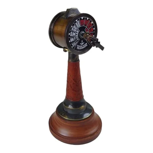 Maschinentelegraf Dekoartikel - Maritime Deko für Schifffahrt Enthusiasten - Sonstige Dekoartikel aus Holz und Metall, perfekt für Schifffahrt-Fans und maritime Wohnräume.