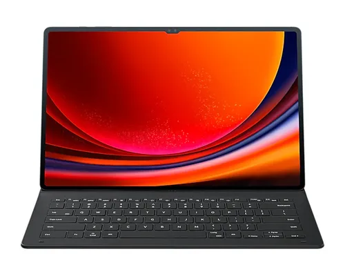 Samsung Book Cover Slim für Galaxy Tab S9 Ultra - Schlankes Keyboard mit QWERTZ-Tastatur und S-Pen Aufbewahrung für mobiles Arbeiten und Streaming