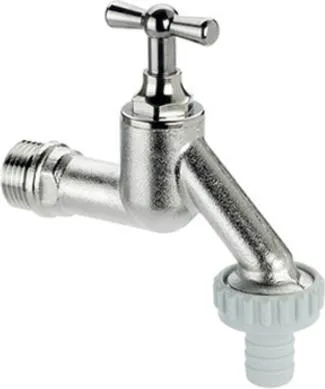 Schlösser Auslaufventil 1730 Knebel-Oberteil matt verchromt, 1/2