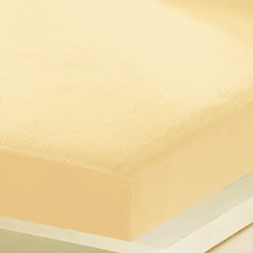 G BETTWARENSHOP Inkontinenz Spannbettlaken mit Nässeschutz - Spannbetttücher in Vanille, 2in1 Funktion für optimalen Nässeschutz und kuschelig-weichen Komfort – ideal bei Inkontinenz, pflegeleicht und made in Germany.