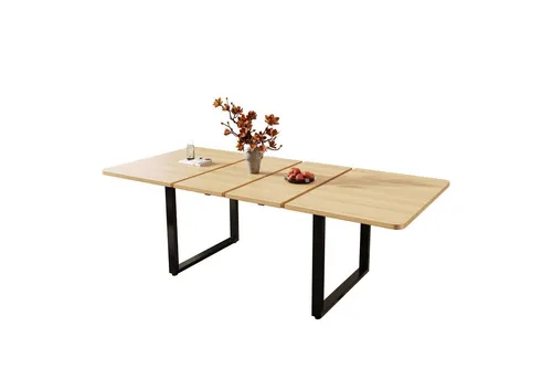 autolock Esstisch Ausziehbarer Esstisch, 3-stufig verlängerbar 140–180–220×80×75 cm, mit Schwerlast-Führungen, für 6–10 Personen, belastbar bis 100 kg