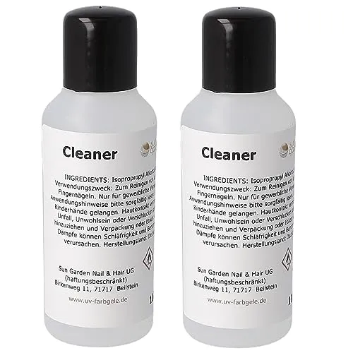 Nagelreiniger Cleaner 2x100 ml – Nailcleaner – Special Nail Cleaner für UV Gele und Acryl Systeme