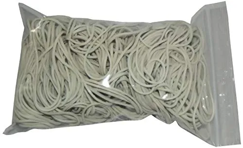 Fa.ars 100 g Gummiringe weiß 40 mm Ø 1,2 x 1,2 mm breit Gummiband Gummibänder Haushaltsgummis Gummiring Gummies Rubber Bands