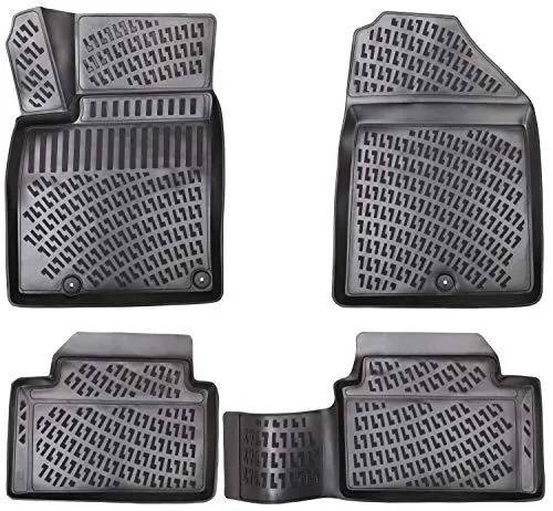 Elmasline 3D Gummimatten Set für KIA CEED 2 (2012-2018) - Hochwertige Fußmatten mit 4-5cm hohem Rand für perfekten Schutz vor Schmutz und Flüssigkeiten. Maßanfertigung für KIA CEED, pflegeleicht und umweltfreundlich.