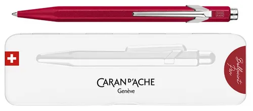 CARAN D'ACHE 849 Colormat-X Druckkugelschreiber in Rot - Sonstige Schreibgeräte, hochwertiger Aluminium-Druckkugelschreiber mit ergonomischem Design für komfortables Schreiben.