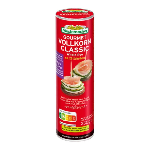 Mestemacher Gourmet Vollkorn Brot Classic Rolle Original 250g