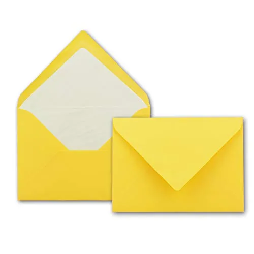50x Kuverts in Sonnengelb in gelb von NEUSER PAPIER
