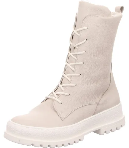 Waldläufer Stiefelette Pigalle - Bequemes Leder in Weiß - Größe 36 - Modische Stiefelette mit herausnehmbarem Fußbett und warmem Textilfutter. Ideal für breite Füße (Weite H) und ausgestattet mit einer trittsicheren Gummisohle. Perfekt für kalte Tage!