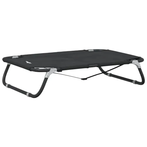 vidaXL Klappbare Hundeliege Anthrazit - Hundebett aus robustem Oxford-Gewebe und pulverbeschichtetem Stahl, ideal für drinnen und draußen. Das klappbare Design ermöglicht einfachen Transport und platzsparende Aufbewahrung.
