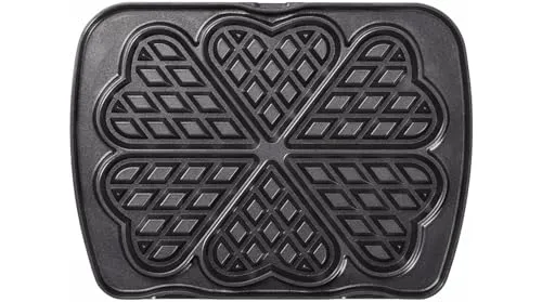 LAGRANGE Spiel-Platte Waffeln Herz für Waffeleisen Premium schwarz