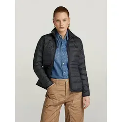 G-STAR RAW Damen Packable Light Weight Padded Jacke, Schwarz - Funktionsjacke mit hohem Kragen und elastischer Einfassung, perfekt für wechselhafte Wetterbedingungen und leicht verstaubar.
