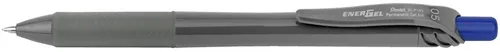 Pentel EnerGel Permanent Gelschreiber grau 0,25 mm, Schreibfarbe: blau, 1 St.