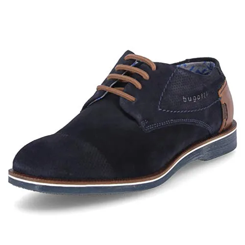 bugatti Simone Comfort Schnürschuh blau 47 EU in blau von Bugatti