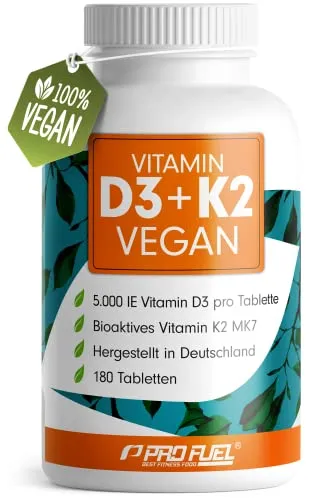 Vitamin D3 K2 VEGAN von ProFuel