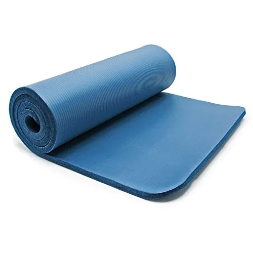 Wiltec Yogamatte blau 190x100x1,5cm – rutschfeste Turnmatte für Fitness