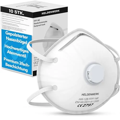 HELDENWERK Atemschutzmaske im 5er, 10er oder 20er Set von HELDENWERK