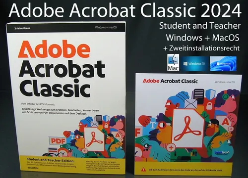 Adobe Acrobat Classic 2024 Deutsch S&T Box 3J Laufzeit