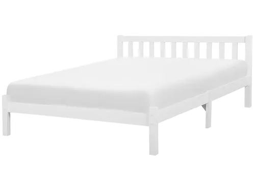 Produktbild Beliani Holzbett Kiefernholz weiß 180 x 200 cm