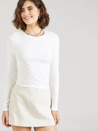 ONLY Damen Langarmshirt ONLRILEY O-NECK TOP - Ecru L - Shirt aus 96% Baumwolle, weich und formstabil. Ideal als Unterziehshirt oder für jeden Anlass.