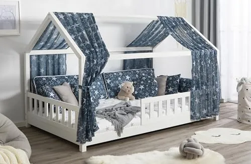 Ticaa Betthimmel Tüll-Set für Hausbett – Elegantes Design von TiCAA