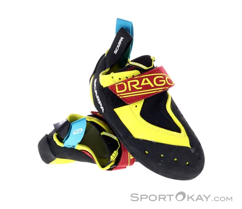 Scarpa Drago Kid Kinder Kletterschuhe - Gelb - Größe 34 - Kletterschuhe für Kinder, speziell entwickelt für optimalen Halt und Komfort beim Klettern, ideal für junge Kletterer.