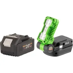 Procraft LL20bb Akku LED Strahler 20 V 500 lm mit Akku - Leistungsstarker Akku LED Strahler mit 500 lm Helligkeit und 4,0 Ah Akku. Ideal für flexible Beleuchtung im Innen- und Außenbereich. Kompakt und einfach zu transportieren.