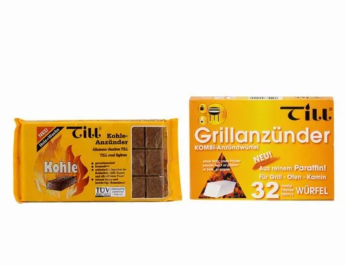 Grillanzünder Kaminanzünder Anzünder Grill 24 Würfel