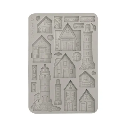 Stamperia Silikonform A5 Silent Sea Lighthouse Leuchtturmform 21x15 cm