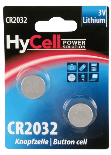 HC 2XCR2032 - Lithium-Knopfzelle, 3 V, 200 mAh, 20x3,2 mm, 2er-Pack