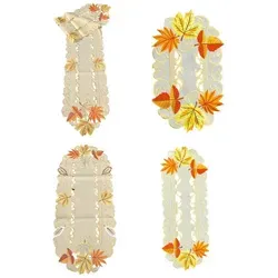 Westernlifestyle Tischdecke Herbstblätter Kastanie Ahorn 22 x 55