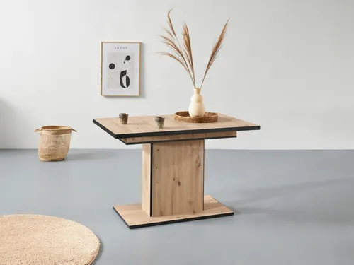 HELA Esstisch Ariana Bestseller, Auszugstisch 120-160 cm - Esstisch aus FSC®-zertifiziertem Holzwerkstoff, durch innenliegende Einlegeplatten ausziehbar, ideal für Familienessen und gesellige Abende.