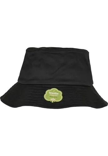 Flexfit Unisex Organic Cotton Bucket Hat Hut, one Size, Schwarz, Einheitsgröße