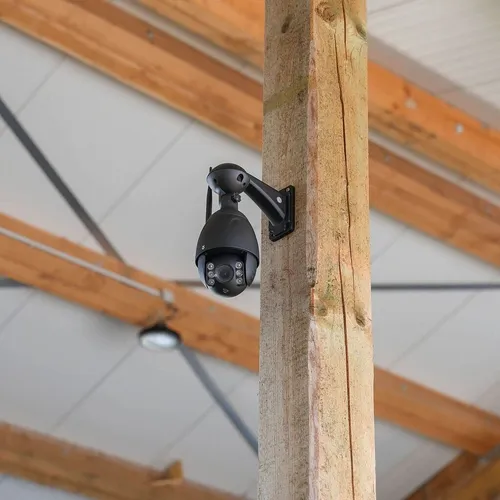 Kerbl Kamera IPCam 360 FHD mit 5-fach optischem Zoom - 10809, schwenkbare Outdoor-IP-Kamera mit 30m Nachtsicht und WDR-Unterstützung für optimale Bildqualität