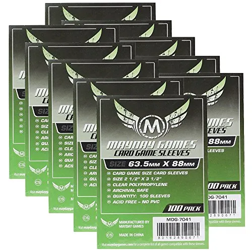 Mayday Games Standard Card Game Hüllen 63,5x88mm - 100er Pack - Schutzhüllen für optimale Kartenschutz! Ideal für LCGs wie