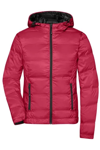 James & Nicholson Daunenjacke Leichte und taillierte Damen Daunenjacke in Glanzoptik JN1151 Softes, leichtes, wind- und wasserabweisendes Material