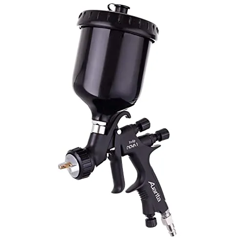 Auarita HVLP NOVA 1 Spritzpistole 1,8 mm - Präzise Lackierung - Farbspritzpistolen für professionelle Anwendungen, ausgestattet mit 1,8 mm Düse und 600ml Tank, ideal für hochwertige Autolackierungen und vielseitig einsetzbar.