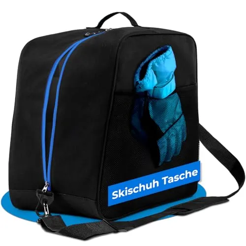 STYNGARD Skischuhtasche mit Platz für Zubehör [38 L] - Tasche für Skischuhe mit - Skischuhe Tasche - Skistiefeltasche - Modell Cortina