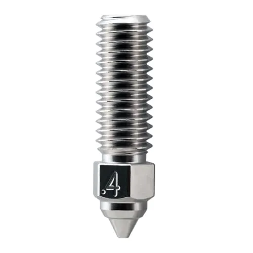 Micro Swiss Brass Plated Wear Resistant Nozzle for Creality K1, K1 Max, CR-M4-0.4mm