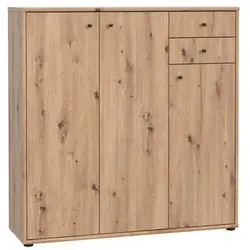 Kommode - Artisan Eiche: 108,8 cm Sideboard für stilvolle Aufbewahrung - Drohnen - Elegante Kommode mit 2 Schubladen und 3 Türen für viel Stauraum, ideal für ein aufgeräumtes Zuhause.