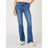 Wrangler Bootcut-Jeans WRA-W28B blau 29 - Stylische Bootcut-Jeans für Damen, elastisches Denim für optimalen Tragekomfort, ideal für lässige Outfits.