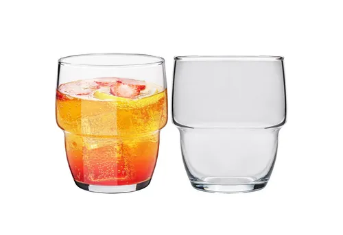 KONZEPT Gläser-Set Gläser Set 6/12-teilig, Transparente 240ml, 12-tlg., Wassergläser Set, Ideal für Saft, Cocktails, Eiskaffee