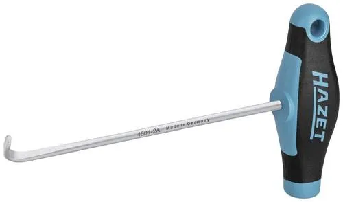 Hazet Haken-Werkzeug 4684-2A - Werkstatteinrichtung mit ergonomischem Design, ideal für präzises Haken und Greifen von Bauteilen.