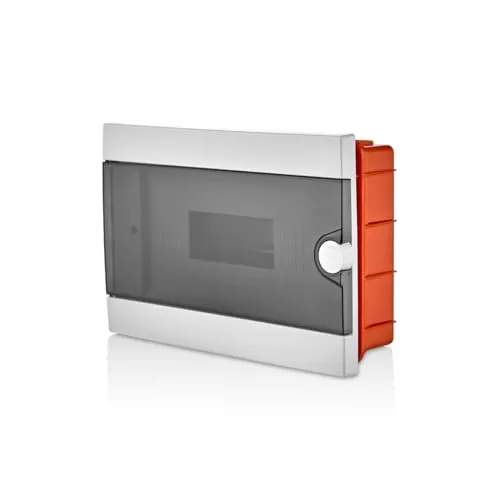 Lion Electric Sicherungskasten Unterputz 1 Reihig | 12 Module, Kleinverteiler Weiss, Aufputzverteiler IP40, Stromkasten Installation für Feuchtraum, Keller, Garage und alle Innenbereichen
