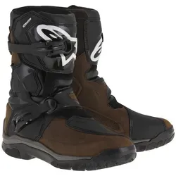 Alpinestars Belize Drystar Stiefel - Braun/Schwarz - 10 US - Motorradstiefel mit wasserdichter Drystar Membran, flexibles Design und hervorragender Grip für maximalen Fahrkomfort auf jedem Terrain.