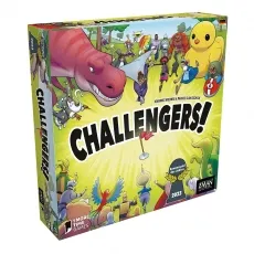ZMan Challengers! - Kennerspiel des Jahres 2023, strategisches Deck-Management für 1-8 Spieler, abwechslungsreicher Spielspaß für die ganze Familie