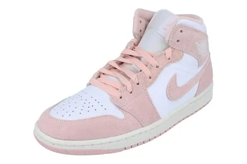 Nike Air Jordan 1 Mid Se Herrenschuhe, White/Legend Pink Sail, 45 EU