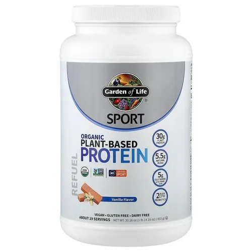 Garden of Life, Sport, Organic Plant-Based Protein, Vanilla, 1 lb 12 oz (806 g)