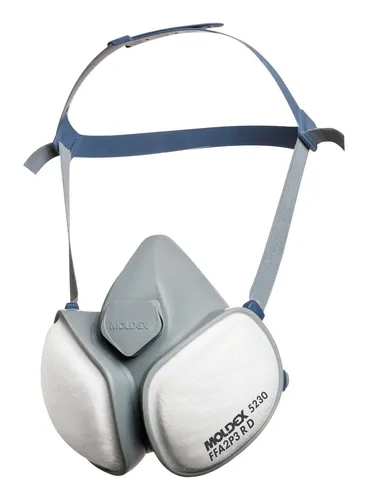 Moldex CompactMask 5230 - Wiederverwendbare Atemschutzmaske mit Ventil - Halbmaske A2P3 R D für zuverlässigen Schutz gegen organische Gase und Feinstaub. Komfortable Passform und geringerer Atemwiderstand sorgen für angenehmes Tragen.