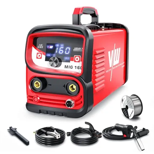 VECTOR WELDING MIG 160 Fülldraht Schweißgerät Set für Anfänger